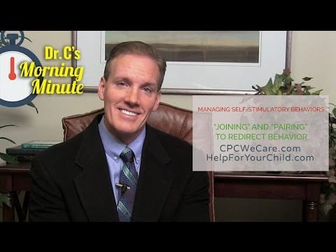 "Joining" and "Pairing" to Redirect Self-Stimulatory Behaviors - Dr. C's Morning Minute 163