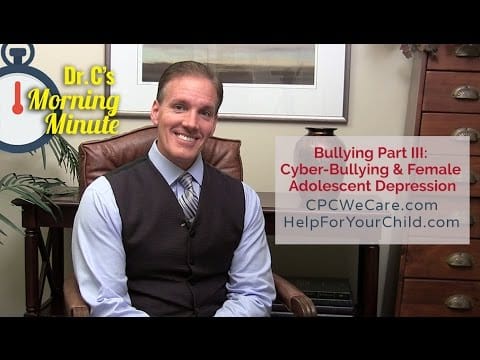 Bullying Part III: Cyber Bullying and Female Adolescent Depression - Dr. C's Morning Minute 126